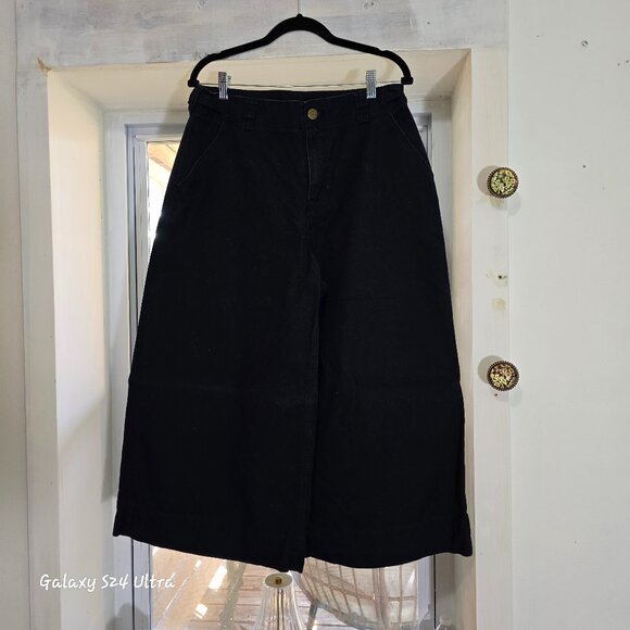 BDG Pants - BDG Cropped Navy wide leg pants